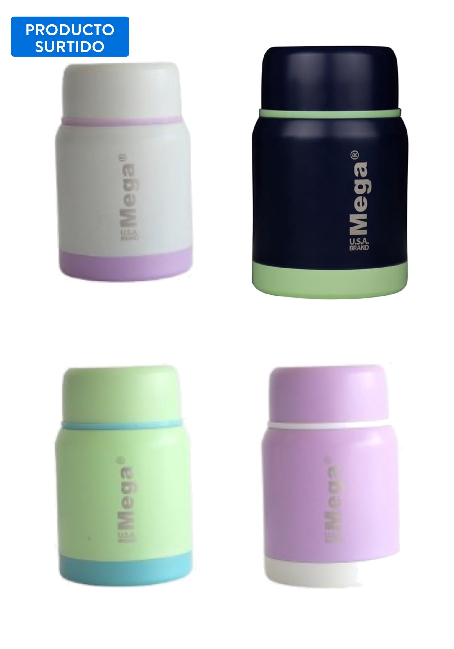 Termo Mega De Alimento 35ml Acero , Color Surtido 1 Un