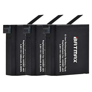 Batmaxusa - Batería Batmax 3Packs Ahdbt-401 1680Mah + Cargador Usb 3Slots Para Gopro Hero 4
