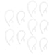 thumbnail image 5 of 10 piezas de repuesto Earhook Ear Hook Loop Earloop Clip para auriculares claro, 5 of 5