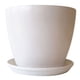 thumbnail image 2 of Set de 2 Maceteros y 2 Platos Biodegradables Actual Blanco, 2 of 5