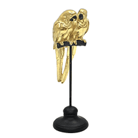 Muebles Santa Ana - Figura Pareja De Loros Dorado
