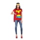 thumbnail image 2 of Camiseta de disfraz Rubie's Dc Comics Wonder Woman con capa para adulto, 2 of 5