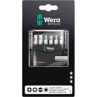 Wera - Set 6 Puntas Mixtas + Porta Puntas Universal 1/4"" Inox