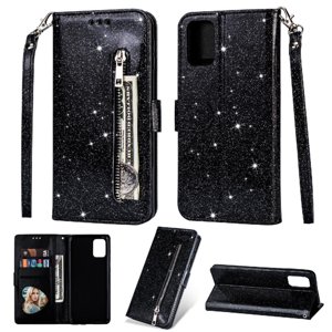 Funda Para Foxdock Elegante Funda Samsung Galaxy M51 Glitter Con Cremallera-Ideal Para El Uso Diario
