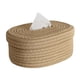 thumbnail image 2 of Caja De Pañuelos Tejida De Cuerda De Algodón Para Decoración Elegante Hecha A Mano Amarillo, 2 of 3