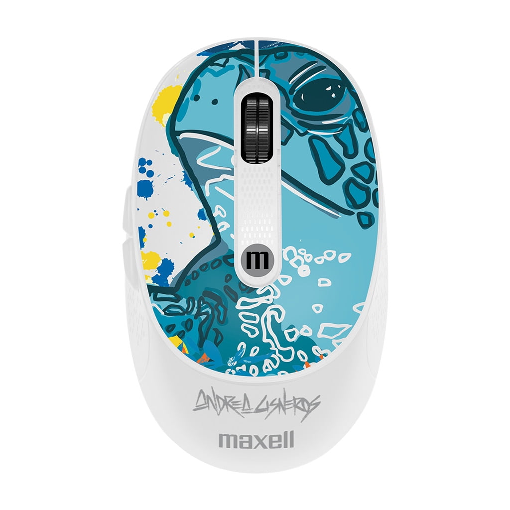 Mouse Inalámbrico Maxell Diseño Wild 4000dpi Usb/usb-c Tortuga