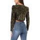 thumbnail image 3 of INSPIRE CHIC Chaqueta Corta de Fiesta para Mujer con Lentejuelas Brillantes de Manga Larga y Frente Abierto L Negro Oro, 3 of 6
