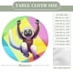 thumbnail image 2 of Zoboomafoo-theme Fitted Round Tablecloths Elastic Edged Table Covers Waterproof Table Cloth for Kitchen Holiday Party Tables Decor 120cm, 2 of 6