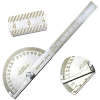 Genérica - Goniómetro Transportador Acero 10Cm 0-180°