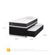thumbnail image 3 of Divan Ortopedic Black 1.5 Plazas + Almohada V, 3 of 9