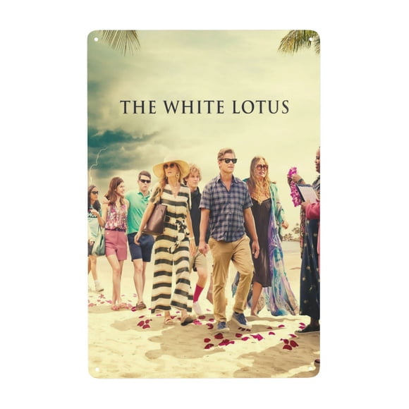 Cartel de Metal Decorativo Desmarcar The White Lotus 30x20 cm