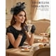 thumbnail image 3 of Set de sombrero fascinator Thstdhy negro – accesorios para fiesta de té, 3 of 7