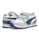 thumbnail image 3 of Zapatos Puma ST Runner unisex para niños con gancho y lazo, gris y azul marino, 3 of 4