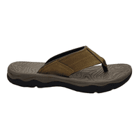Unisport - Sandalias London De Cuero Café Claro Hombre | 9532 - Talla 41