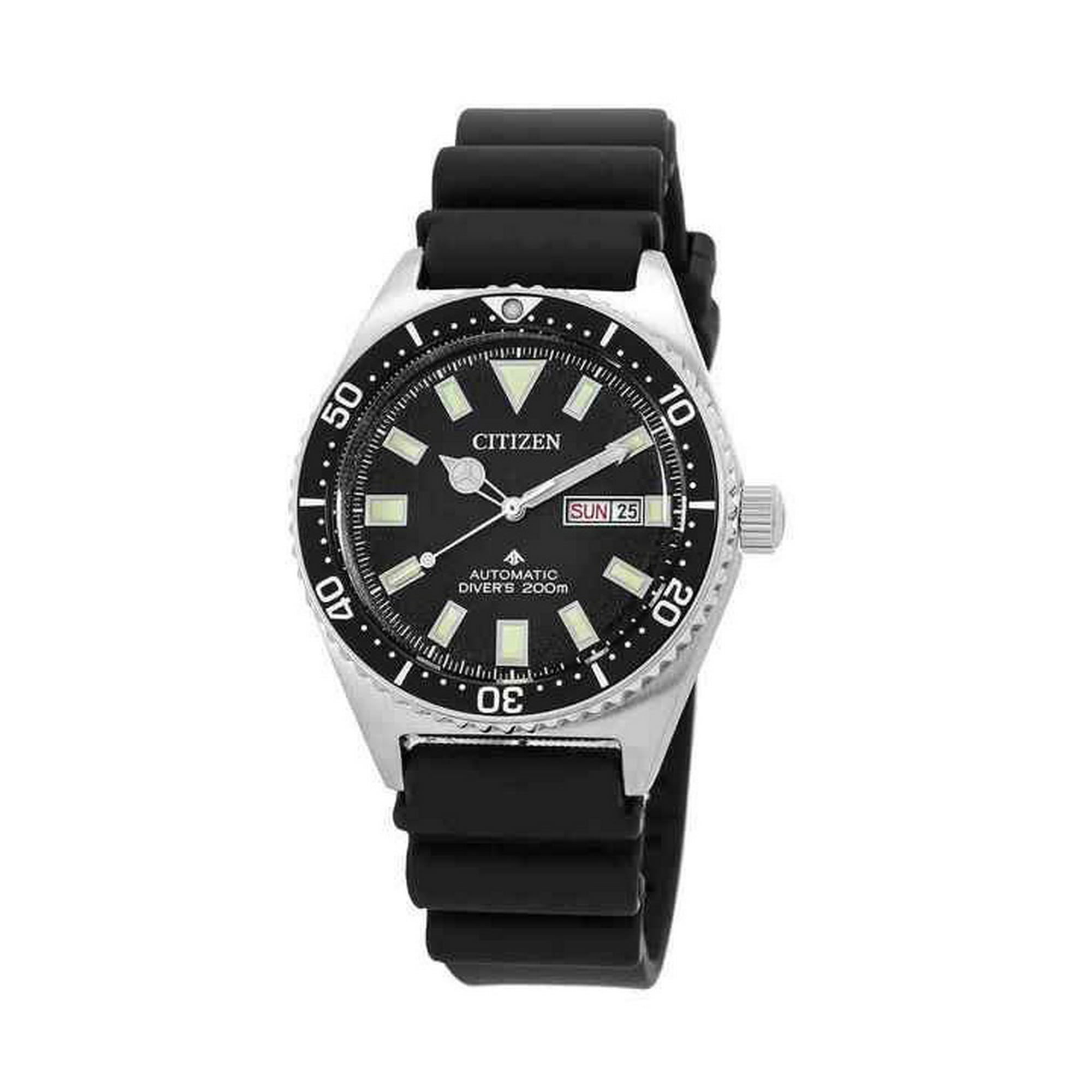 Reloj Citizen Promaster Rubber Strap Black Dial Automatic Diver's Ny0120-01e 200m Men's Watch