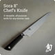 thumbnail image 2 of Cuchillo de chef Shun Sora de 8 pulgadas con hoja de acero VG10, 2 of 7