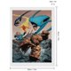 thumbnail image 2 of Kit de Pintura de Diamantes 5D Desmarcar Los Cuatro Fantásticos 30x40 cm, 2 of 6