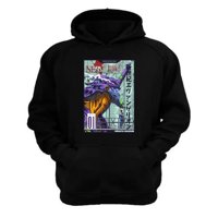 Genérico - Polerón Canguro Evangelion Negro Talla Xl Unisex