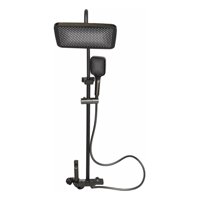 Genérico - Regadera Ducha Cuadrada Columna Alta Presión Spray 4En1 Jhn