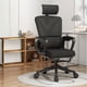 thumbnail image 2 of Silla de Oficina Premium Ergonómica con Reposacabezas Apoyabrazos Ajustables y Reposapiés Negra, 2 of 3