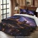 thumbnail image 1 of Bedding Starry Castle Nightscape Rowing Theme All-Season Machine Washable Includes Pillowcases Suitable for Bedroom Guest Room Dormitory Holiday Decor Ideal Gif, 1 of 1