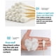 thumbnail image 2 of 20pcs Women Beauty Makeup Cotton Swab Big Head Buds Make Up Wood Sticks Nose Ears Cleaning Health Care 20cm, 2 of 3