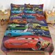 thumbnail image 4 of Cars Lightning McQueen Boys 3 Piece Bedding with 1 Flat Sheet And 2 Pillowcases Twin Bed Sheets, 4 of 5