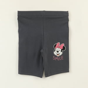 Calza Niña Biker Gris Minnie Smile Disney