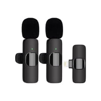 Genérico - Set 2 Micrófonos Inalámbricos Solapa Lavalier Iphone Ios