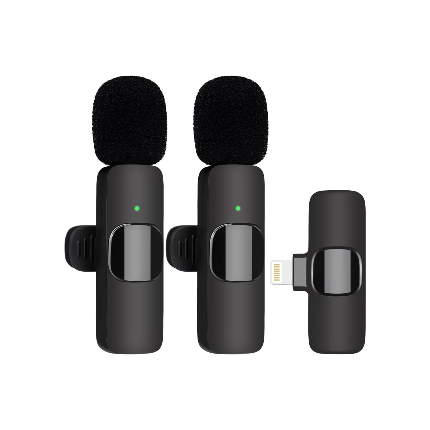 Genérico - Set 2 Micrófonos Inalámbricos Solapa Lavalier Iphone Ios