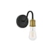 thumbnail image 3 of Aplique de Pared Living District Serif Latón Negro 110V, 3 of 3