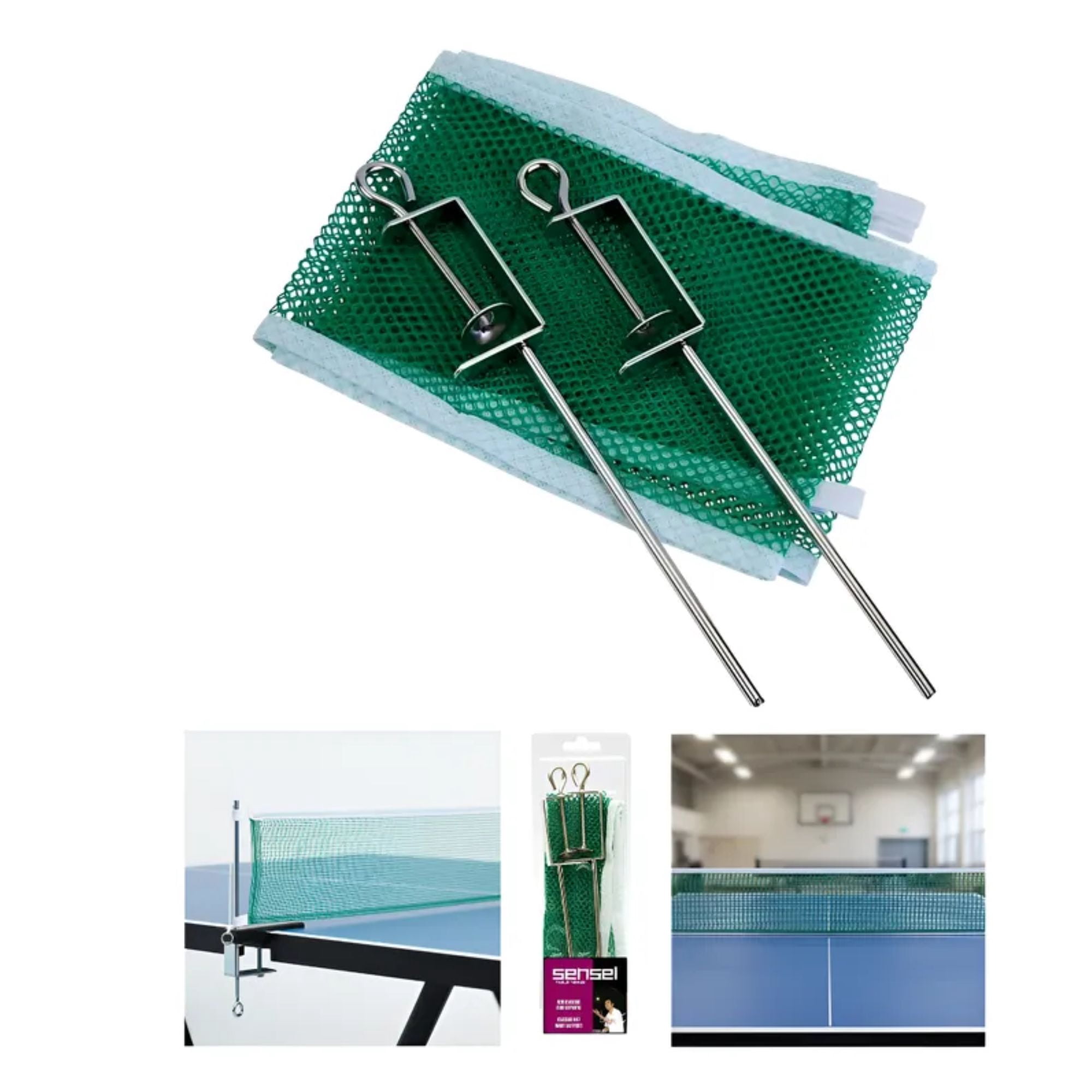 Red Ping Pong Clásica Con Soportes Sensei® - Tenis De Mesa
