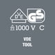 thumbnail image 2 of Destornillador Wera Kraftform Plus VDE 165i Pozidriv PZ 3, 2 of 9