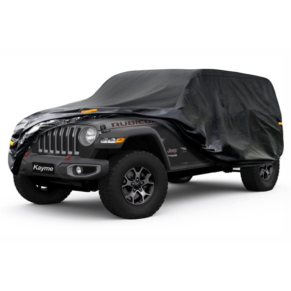 Funda para Vehículo Kayme Jeep Wrangler 4 Puertas Impermeable Negra