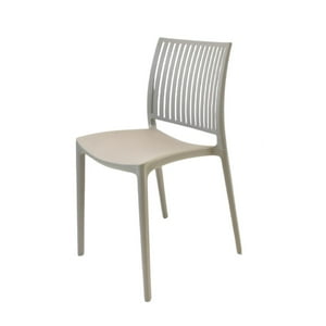 Silla Plástico Apilable Deco Noruega Gris Escandinavia Gris Tamaño Único