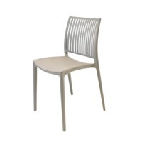 Silla Plástico Apilable Deco Noruega Gris Escandinavia