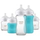 thumbnail image 1 of Philips Avent Natural Newborn Glass Gift Set, Baby Bottles with Natural Response Nipples, 3X 4oz (Slow Flow, Flow 2) and 2X 8oz (Medium Flow, Flow 3), 2X Silicone Sleeves, SCD858/01, 1 of 3