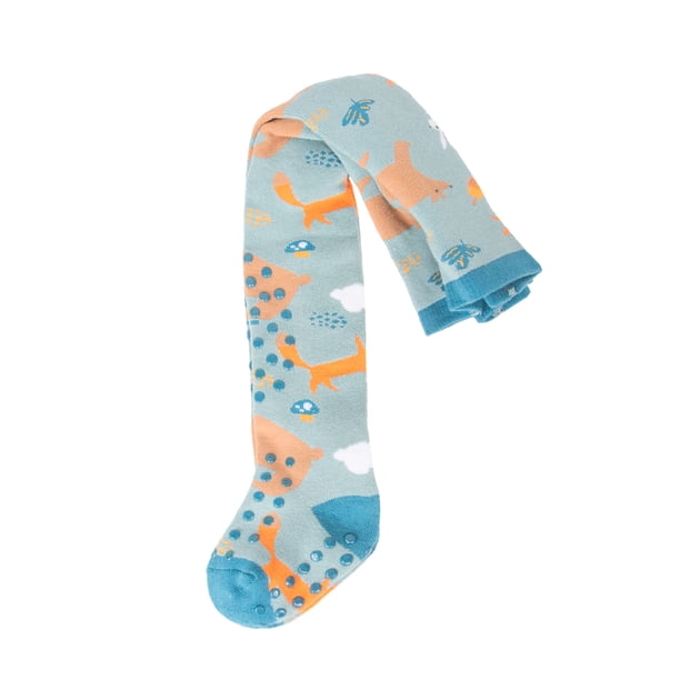 Panty Bebé Niño Gateadora Antideslizante Animales Celeste
