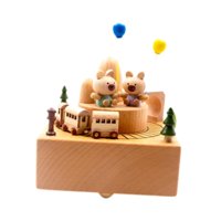 Bothyi - Caja De Música Coleccionable, Artesanía, Adorno De Escritorio Para Sala De Estar, Dormitorio Interior