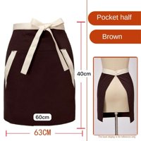 Oem - Mandil Delantal Corto Cocina Chef Mesero Pintor Bicolor