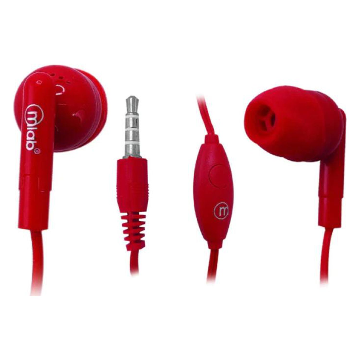 Mlab - Audifonos Manos Libres Jack 3.5 In Ear Rosado Gummy