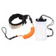 thumbnail image 3 of Leash Para Tabla De Surf SUPs De Surf De 5 Pies Cuerda De Pierna Enrollada Y Bolsa Seca Para Teléfono Naranja, 3 of 5