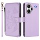 thumbnail image 2 of Funda Cartera Mariposa para [Xiaomi Redmi Note 13 Pro Plus 5G] con Soporte y Cremallera Morado claro, 2 of 6