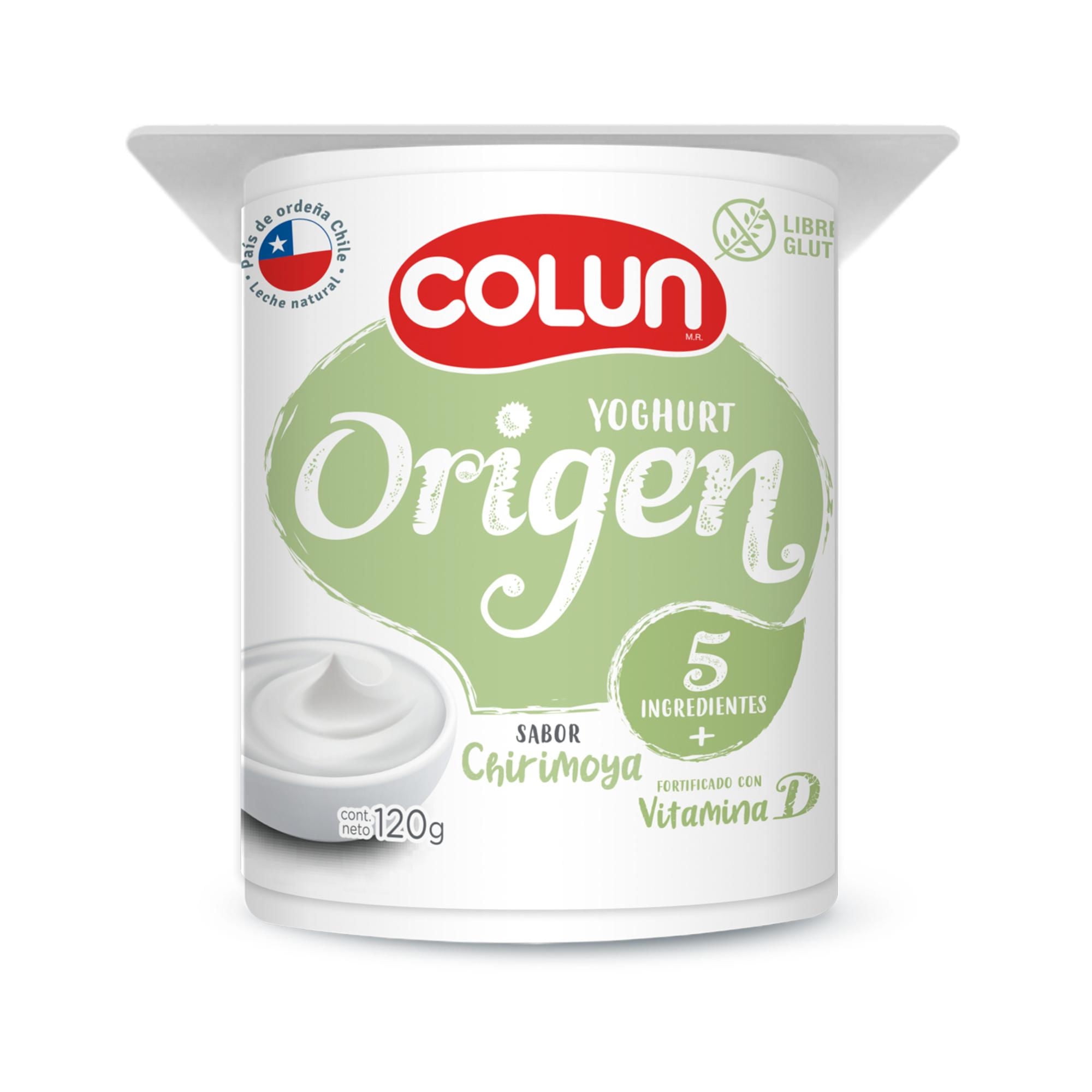 Yoghurt Origen Sabor Chirimoya Pote 120 g Colun