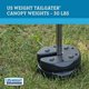 thumbnail image 2 of Canopy Weights US Weight Tailgater, diseño sin pellizcos, 30 libras, 2 of 24