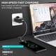 thumbnail image 4 of Cable de carga USB-A a USB-C de 30 cm, paquete de 2, color gris, 4 of 8