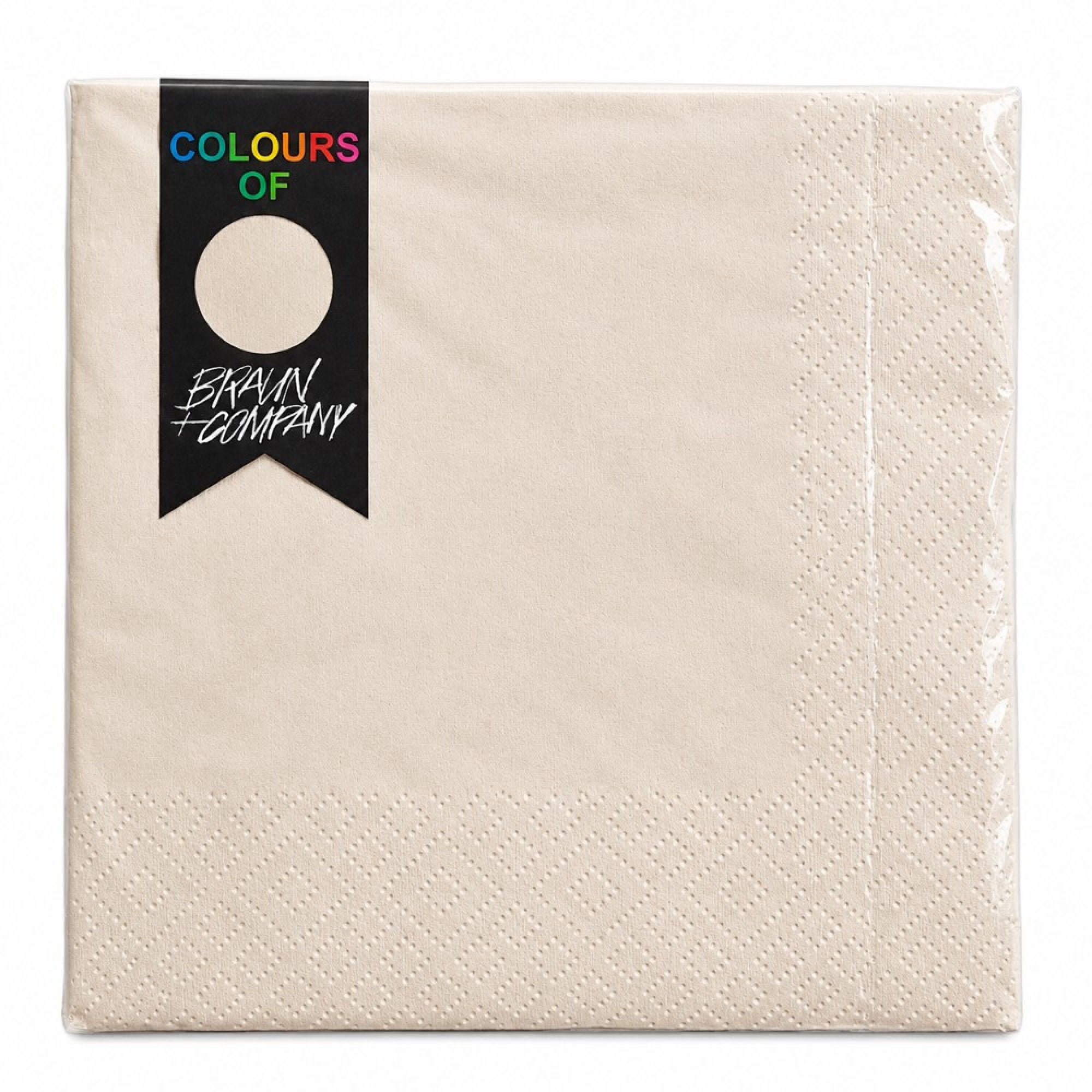 Servilletas Mesa Surtido Colores 33x33 Cm 20 Un Braun Company
