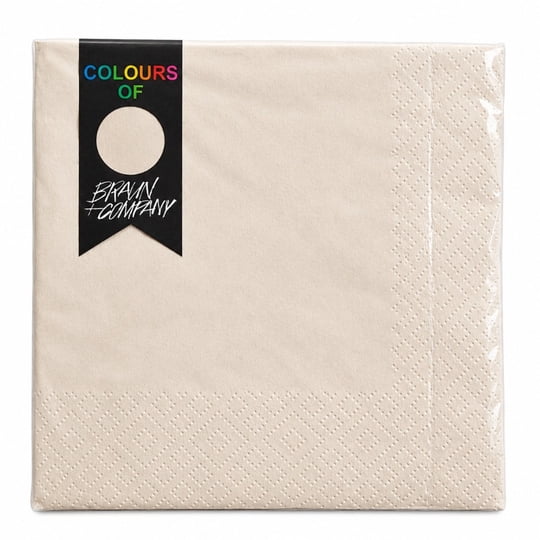 Servilletas Mesa Surtido Colores 33x33 Cm 20 Un Braun Company