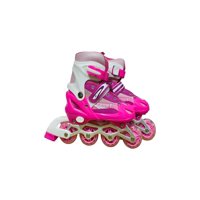 Genérico - Patin Lineal Con Luces Y Kit Talla M 35 38 Rosado