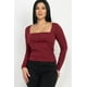 thumbnail image 2 of Top de Cuello Cuadrado Fruncido, 2 of 10